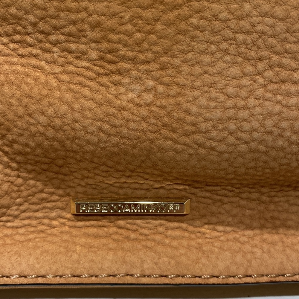 REBECCA MINKOFF “Regan” Tan Nubuck Fringed Leather Satchel - Picture 2 of 16